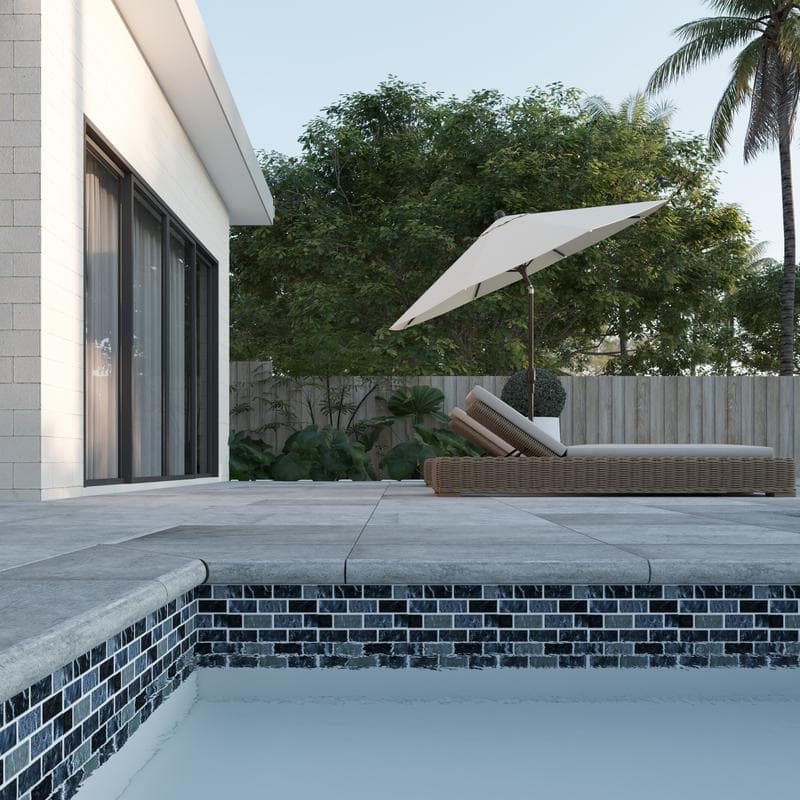 Aquabella Aurora Borealis Magic 1x2 Glass Mosaic 12"x12" Pool Tile (AB-1213) - Image 7