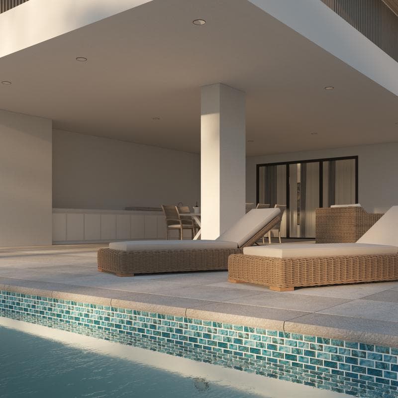 Aquabella Abyss Thonis 1x2 Porcelain Mosaic 12"x12" Pool Tile (AY-1222) - Image 6