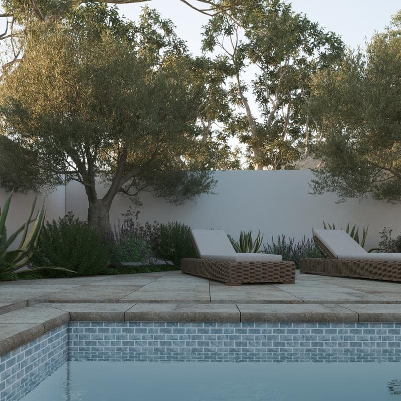 Aquabella Italian Slate Firenze 1x2 Porcelain Mosaic 12"x12" Pool Tile (IS-1238) - Image 6