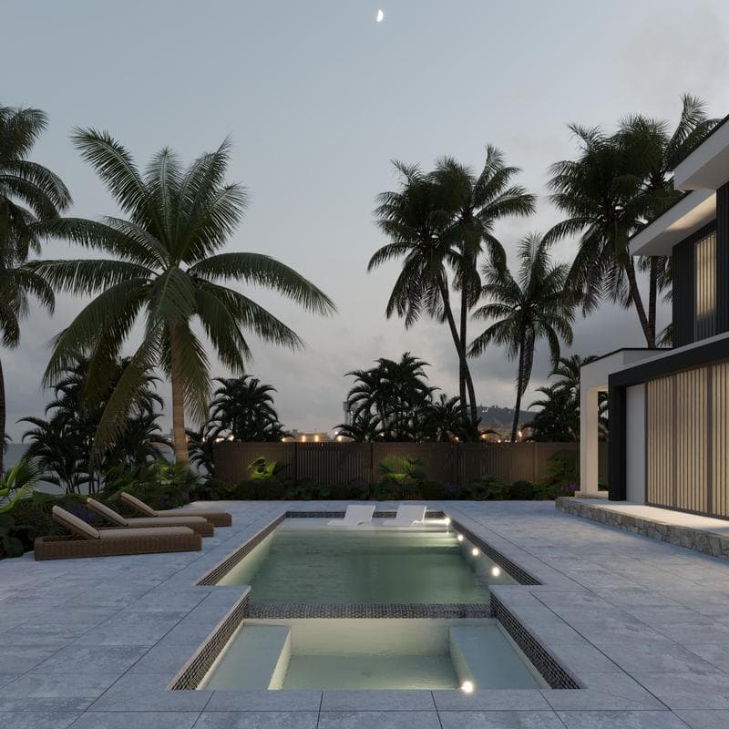 Aquabella Key West Martello 1x2 Porcelain Mosaic 12"x12" Pool Tile - Image 11