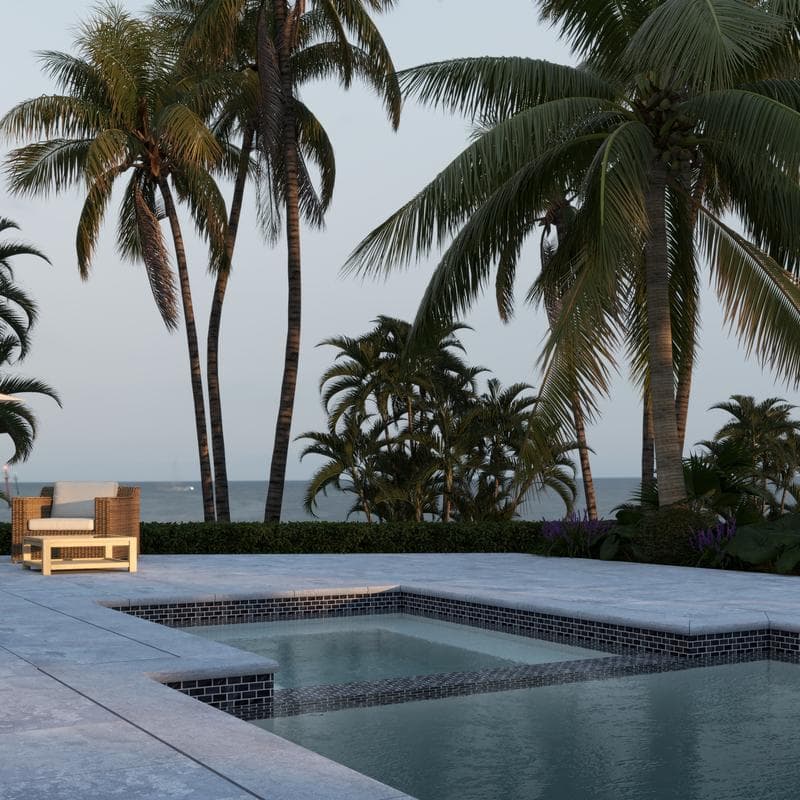 Aquabella Key West Martello 1x2 Porcelain Mosaic 12"x12" Pool Tile - Image 6