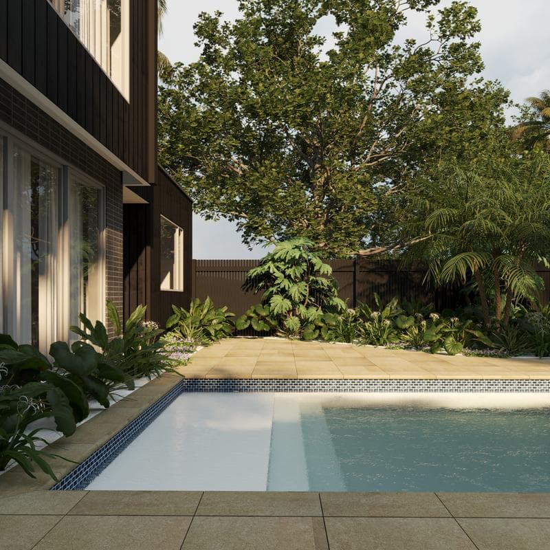 Aquabella Agate Larimar 1x2 Porcelain Mosaic 12"x12" Pool Tile - Image 4