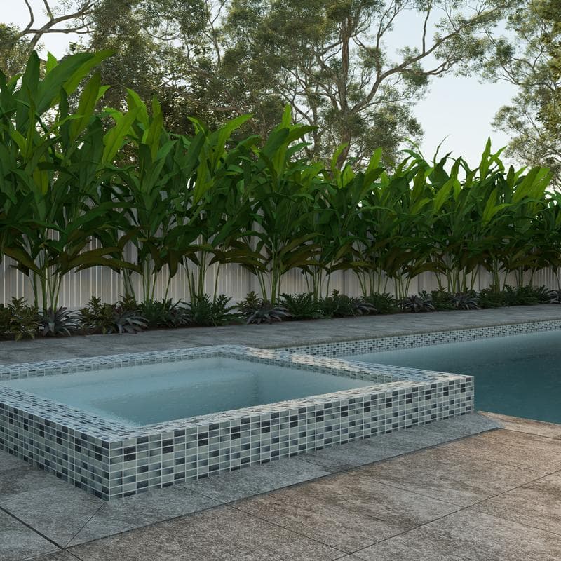 Aquabella London Ashford 1x2 Glass Mosaic 12"x12" Pool Tile (LS-1272) - Image 6