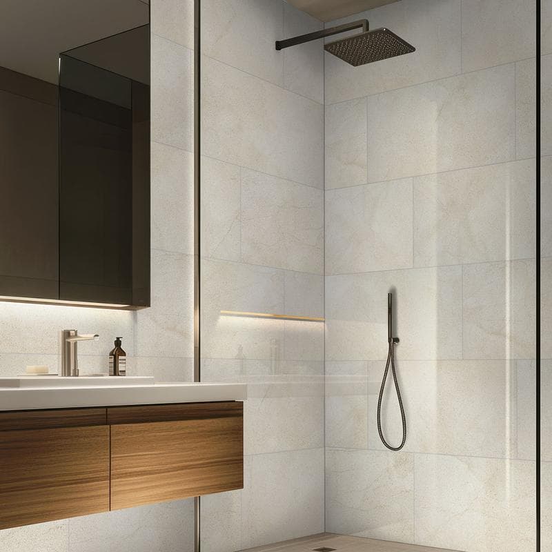 Livingstyle Cream Field Tile 24x24 - Image 5