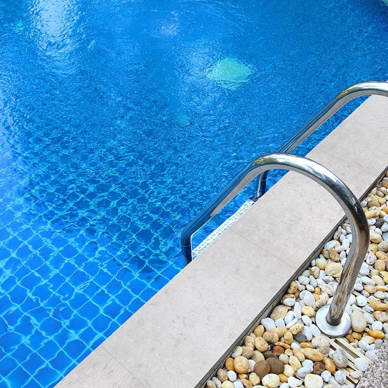 Terrazo Glacier 2cm Bullnose Pool Coping 13x24 - Image 2