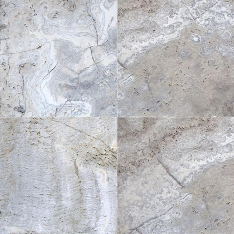 Silver Travertine 3cm Paver 24x24 - Image 1