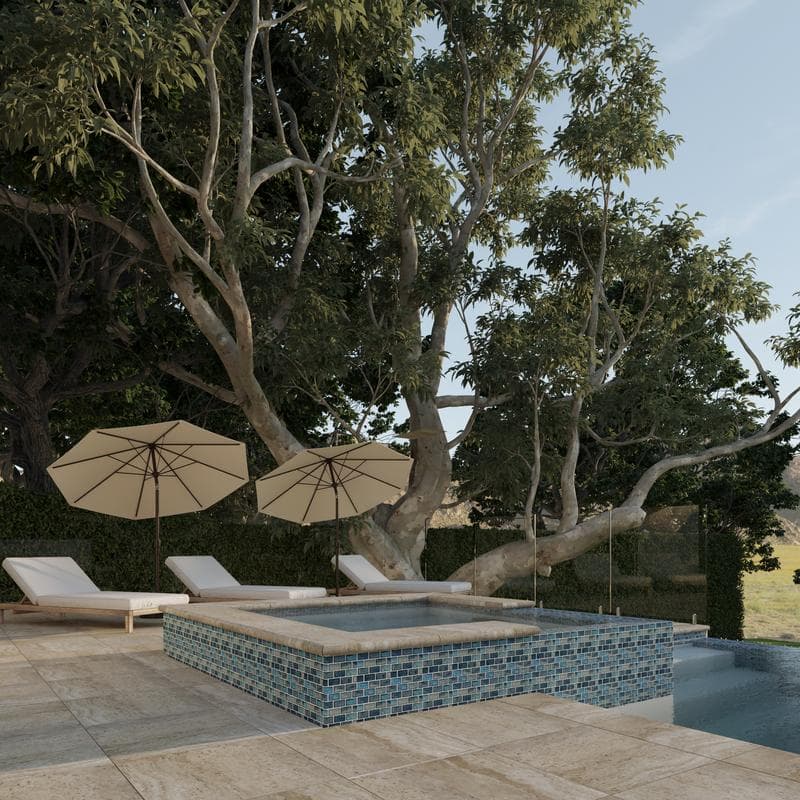 Aquabella Fjord Misty 1x2 Glass Mosaic 12"x12" Pool Tile (FJ-1299) - Image 8