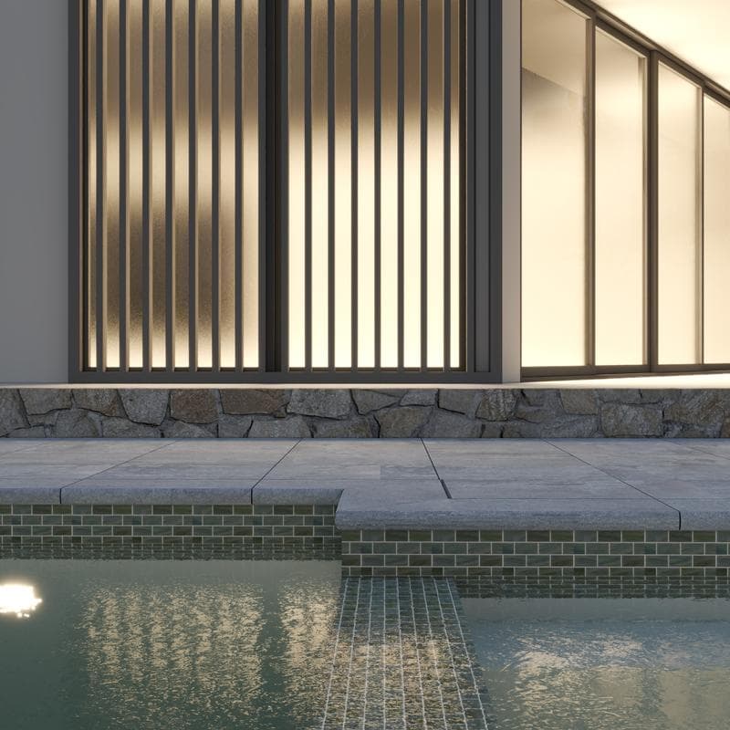 Aquabella North Seas Caspian 1x2 Glass Mosaic 12"x12" Pool Tile (NS-1213) - Image 12