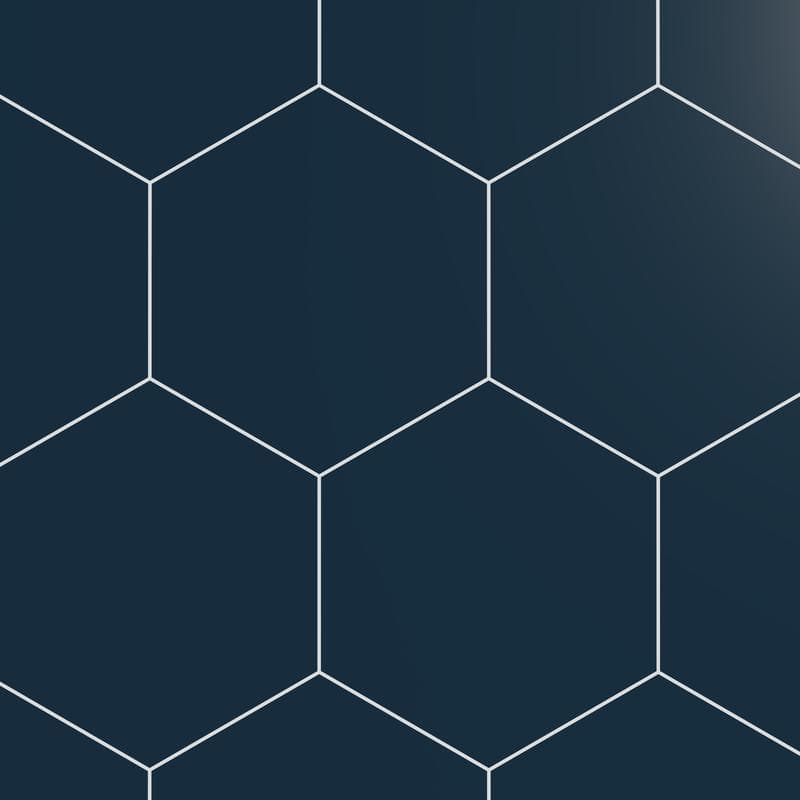 Marquise Hexagon Azul Matte 5x6 - Image 1