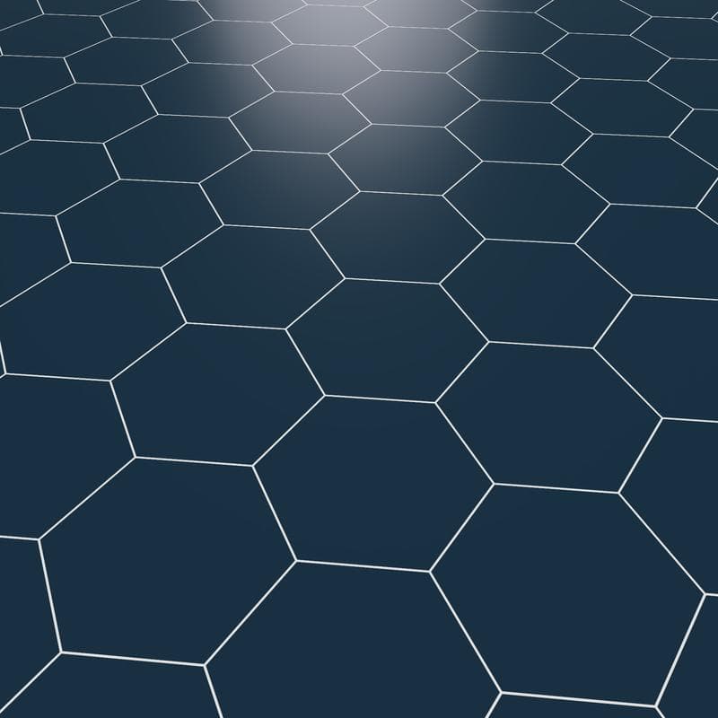 Marquise Hexagon Azul Matte 5x6 - Image 5