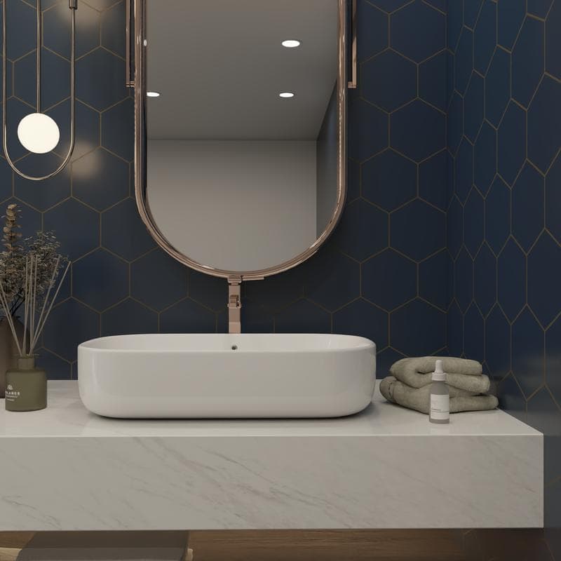 Marquise Hexagon Azul Matte 5x6 - Image 7