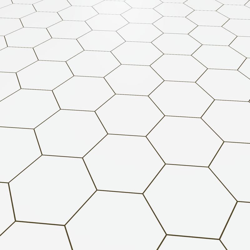 Marquise Hexagon Blanco Matte 5x6 - Image 5
