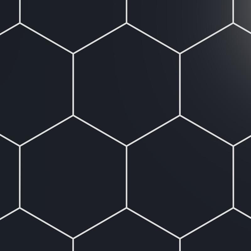 Marquise Hexagon Negro Matte 5x6 - Image 1