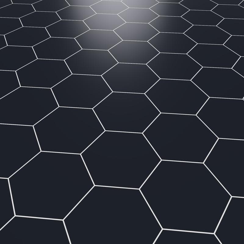 Marquise Hexagon Negro Matte 5x6 - Image 5