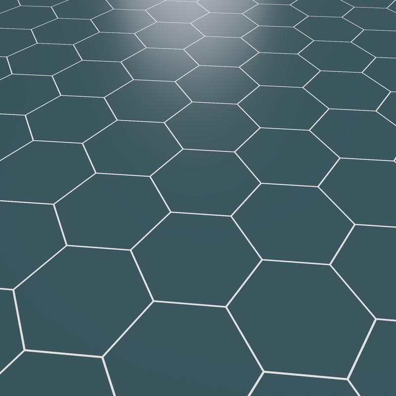 Marquise Hexagon Verde Matte 5x6 - Image 5