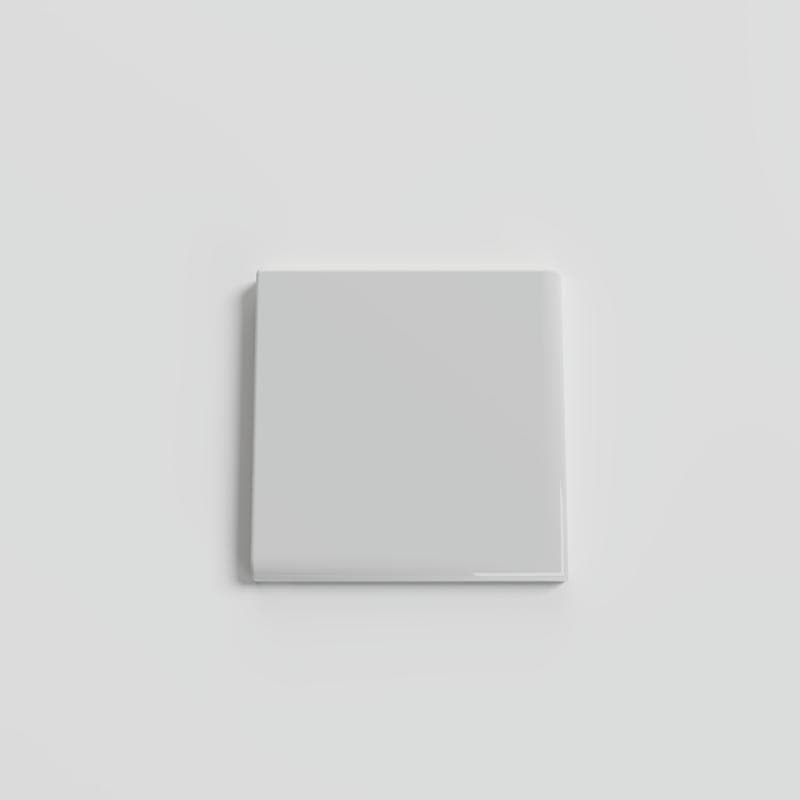 Mood Bright Tender Gray 3x3 Single Bullnose Corner - Image 1