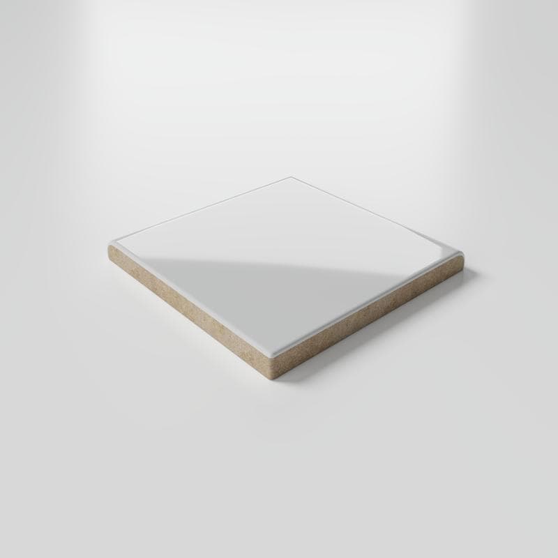 Mood Bright Tender Gray 3x3 Single Bullnose Corner - Image 3