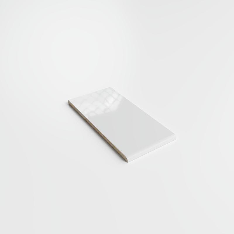 Mood Bright Tender Gray 3x6 Single Bullnose (Short Side 3") - Image 2