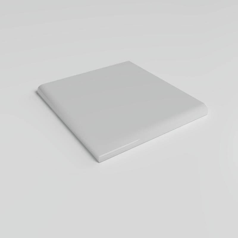 Mood Bright Tender Gray 4-1/4 x 4-1/4 Single Bullnose Corner - Image 2