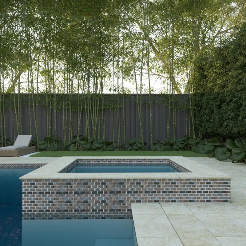 Aquabella Nevada Mohave 1x2 Porcelain Mosaic 12"x12" Pool Tile - Image 4