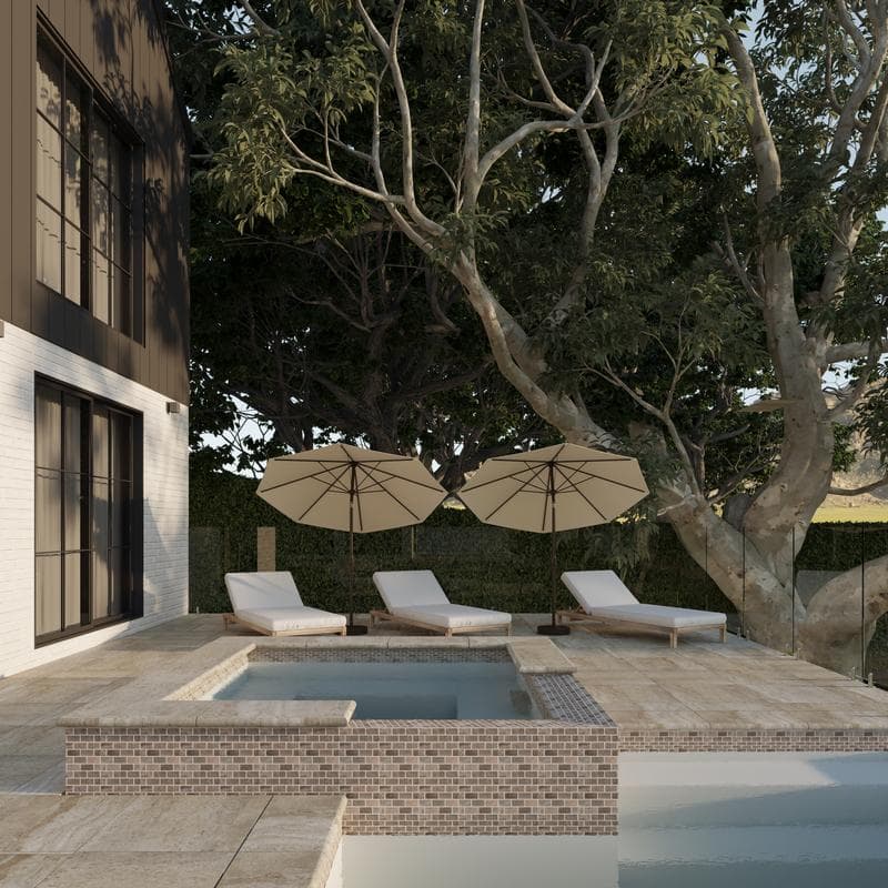 Aquabella Nevada Reno 1x2 Porcelain Mosaic 12"x12" Pool Tile - Image 3