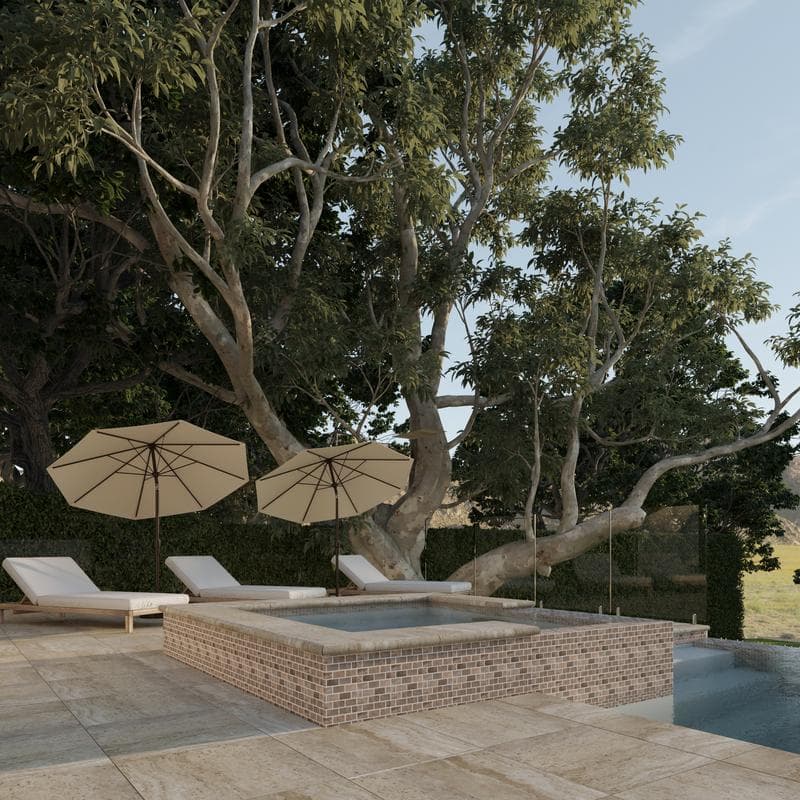 Aquabella Nevada Reno 1x2 Porcelain Mosaic 12"x12" Pool Tile - Image 8