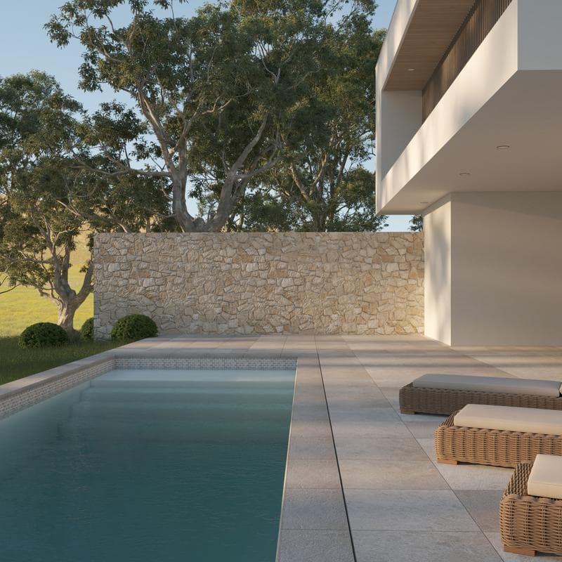 Aquabella Rivers Yukon 1x2 Porcelain Mosaic 12"x12" Pool Tile - Image 5