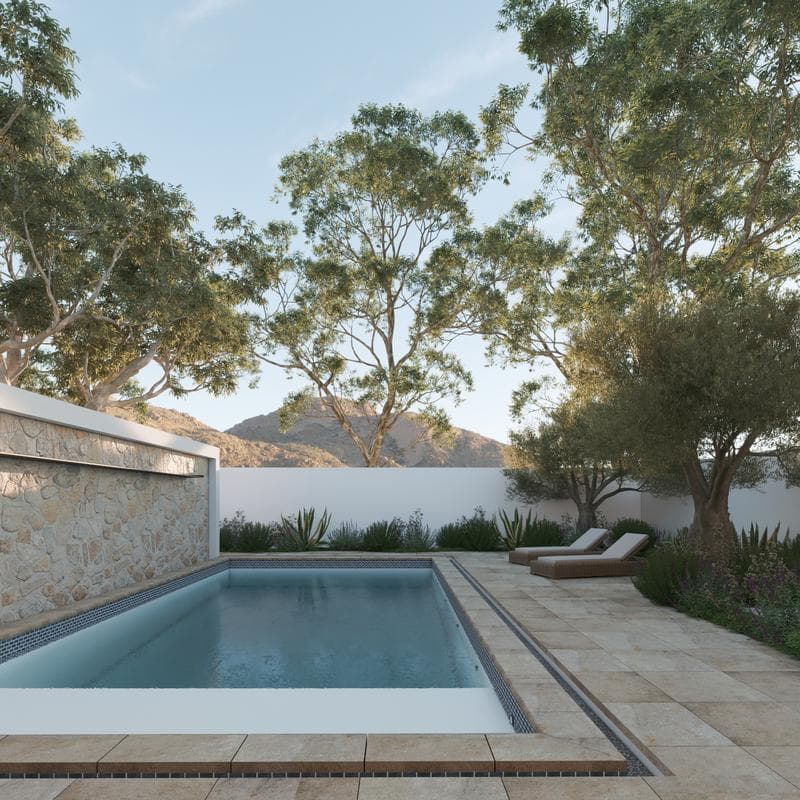 Aquabella Stars Orion 1x2 Porcelain Mosaic 12"x12" Pool Tile - Image 4