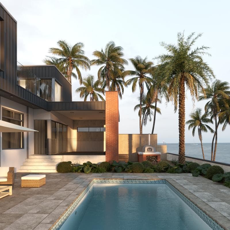 Aquabella Stars Polaris 1x2 Porcelain Mosaic 12"x12" Pool Tile - Image 2