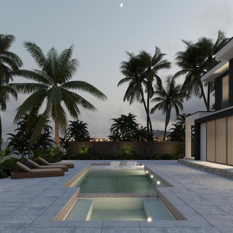 Aquabella Stone Age Broken 1x2 Porcelain Mosaic 12"x12" Pool Tile - Image 11