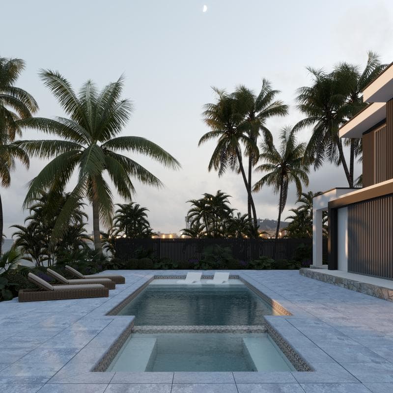 Aquabella Stone Age Broken 1x2 Porcelain Mosaic 12"x12" Pool Tile - Image 3