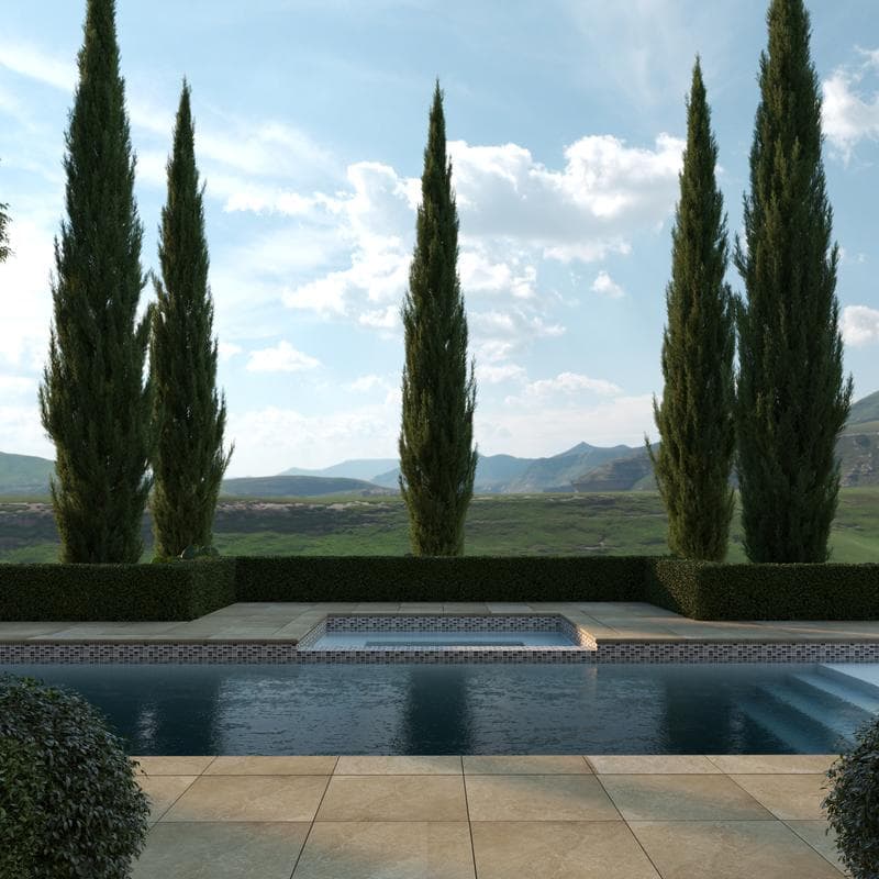 Aquabella Stone Age Straight 1x2 Porcelain Mosaic 12"x12" Pool Tile - Image 4