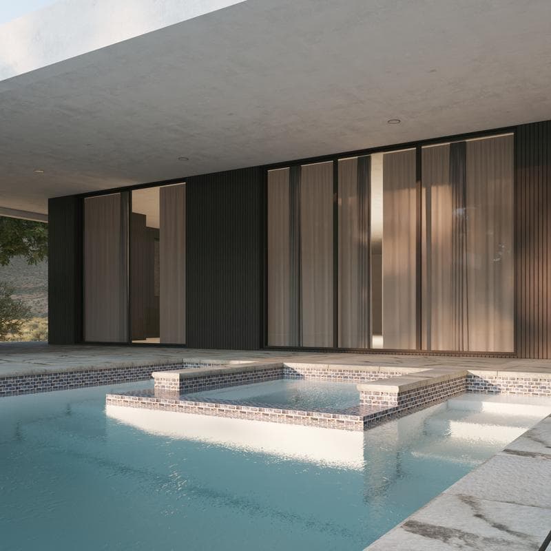 Aquabella Rivers Delaware 1x2 Porcelain Mosaic 12"x12" Pool Tile - Image 8