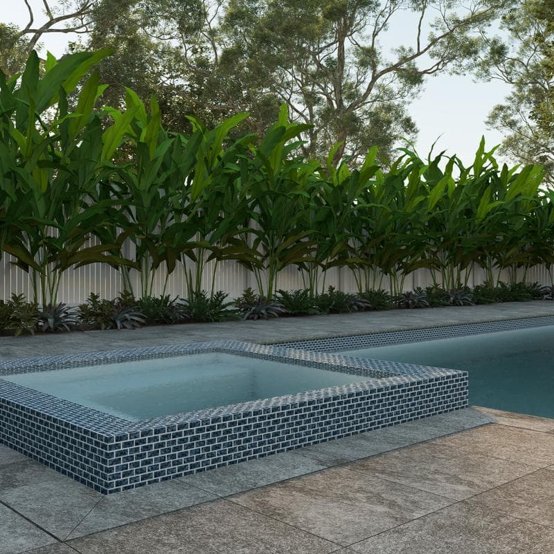 Aquabella Timeless Adventure 1x2 Porcelain Mosaic 12"x12" Pool Tile - Image 6