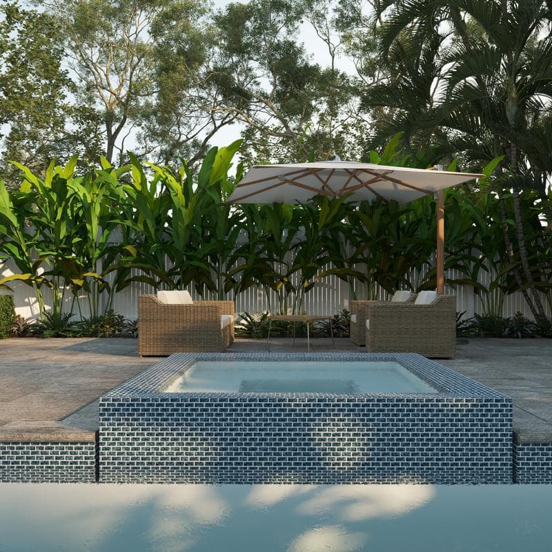 Aquabella Timeless Adventure 1x2 Porcelain Mosaic 12"x12" Pool Tile - Image 5