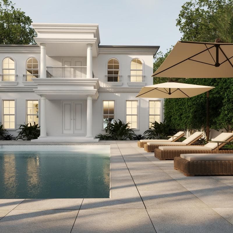 Aquabella Stone Age Calacatta 1x2 Porcelain Mosaic 12"x12" Pool Tile - Image 6