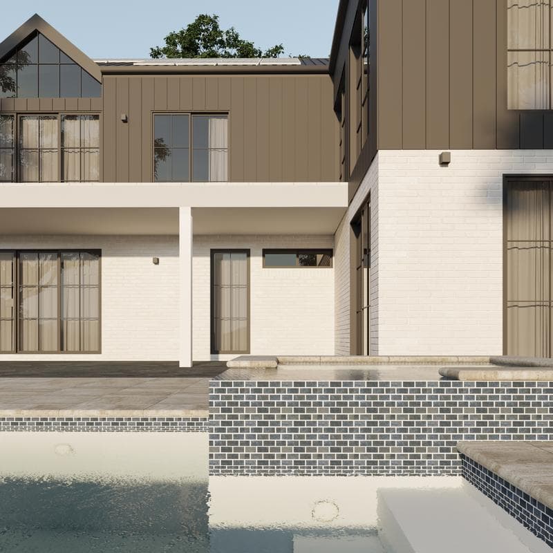 Aquabella Venetian Realto 1x2 Porcelain Mosaic 12"x12" Pool Tile - Image 5