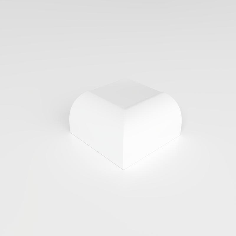 Mood Matte White Ice 2x2 V Corner - Image 3