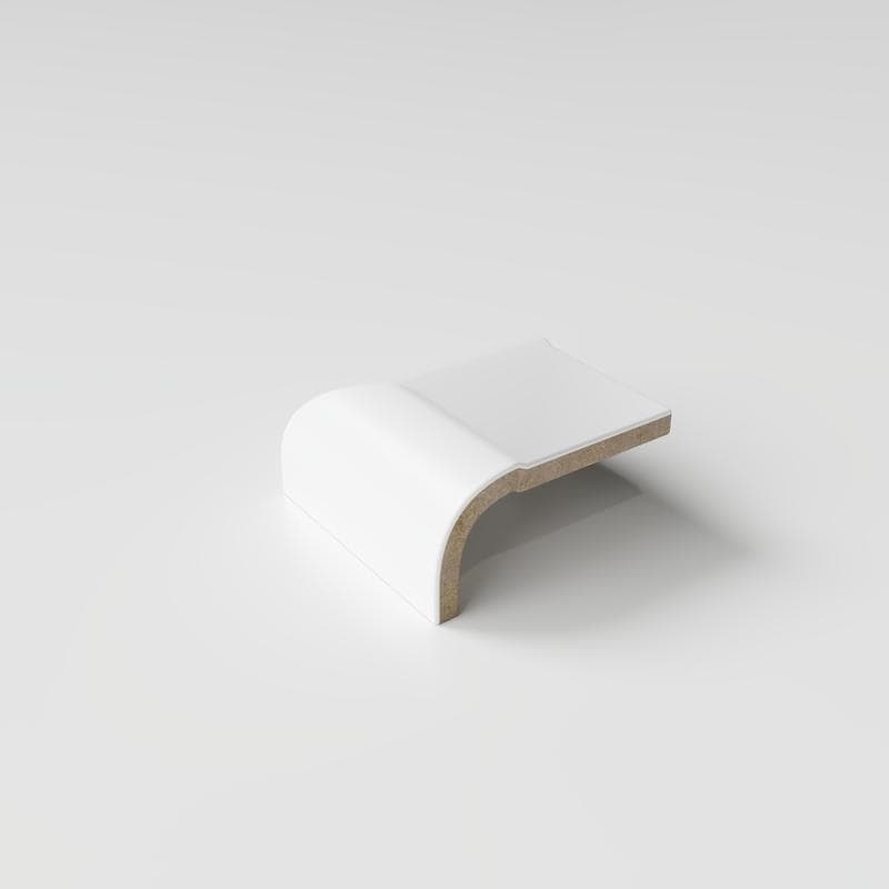 Mood Matte White Ice 2x2 V Corner - Image 4