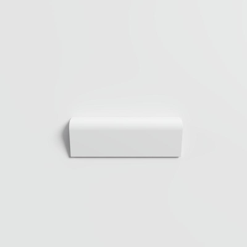 Mood Matte White Ice 2x6 RAD Bullnose - Image 1