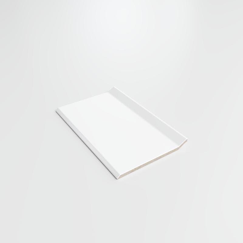 Mood Matte White Ice 3 3/4 x 6 Cove - Flat Top - Image 2