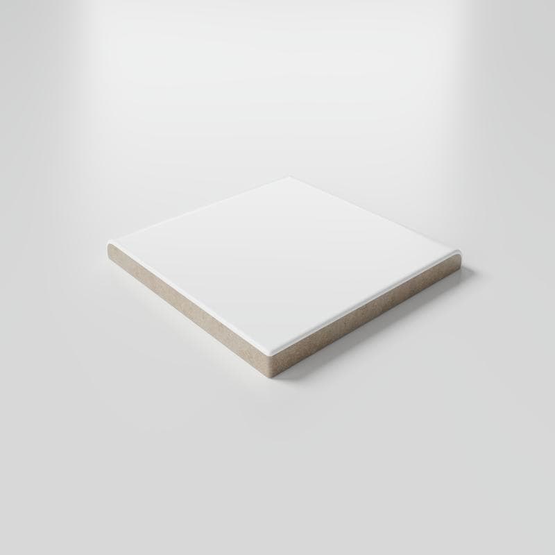 Mood Matte White Ice 3x3 Single Bullnose Corner - Image 3