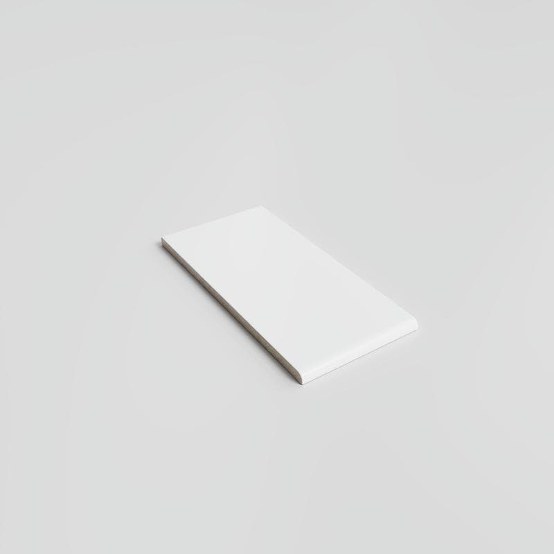Mood Matte White Ice 3x6 Single Bullnose (Short Side 3") - Image 2