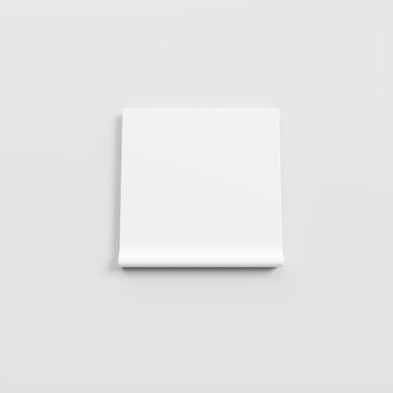 Mood Matte White Ice 4-1/4 x 4-1/4 LC Corner - Image 1