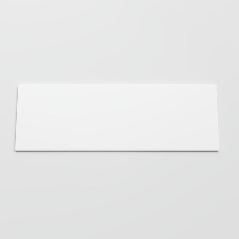 Mood Matte White Ice 6x18 Single Bullnose - Image 1