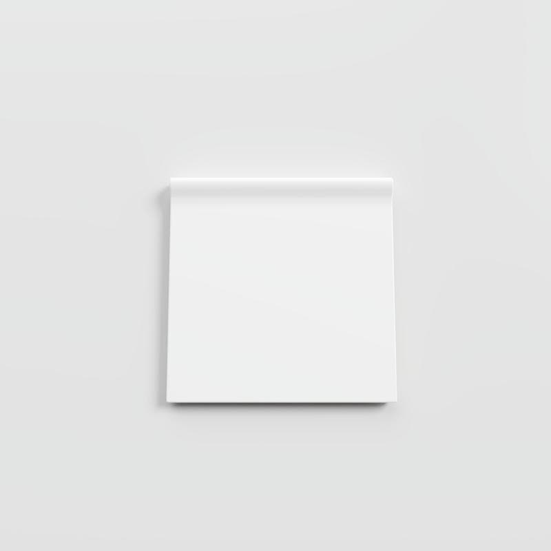 Mood Matte White Ice 6x6 RC Corner - Image 1