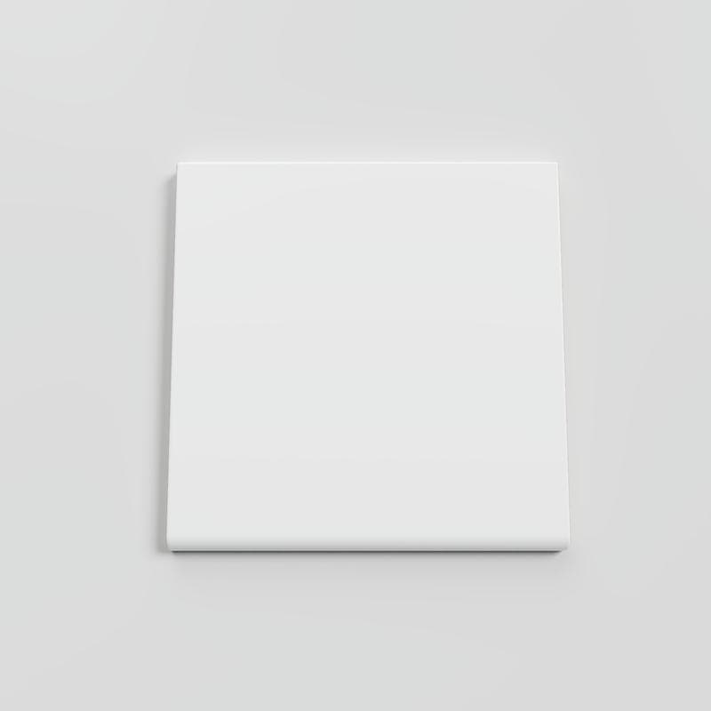 Mood Matte White Ice 6x6 Single Bullnose - Image 1