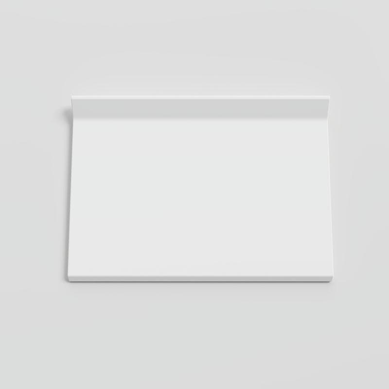 Mood Matte White Ice 4x6 Cove - Round Top - Image 1