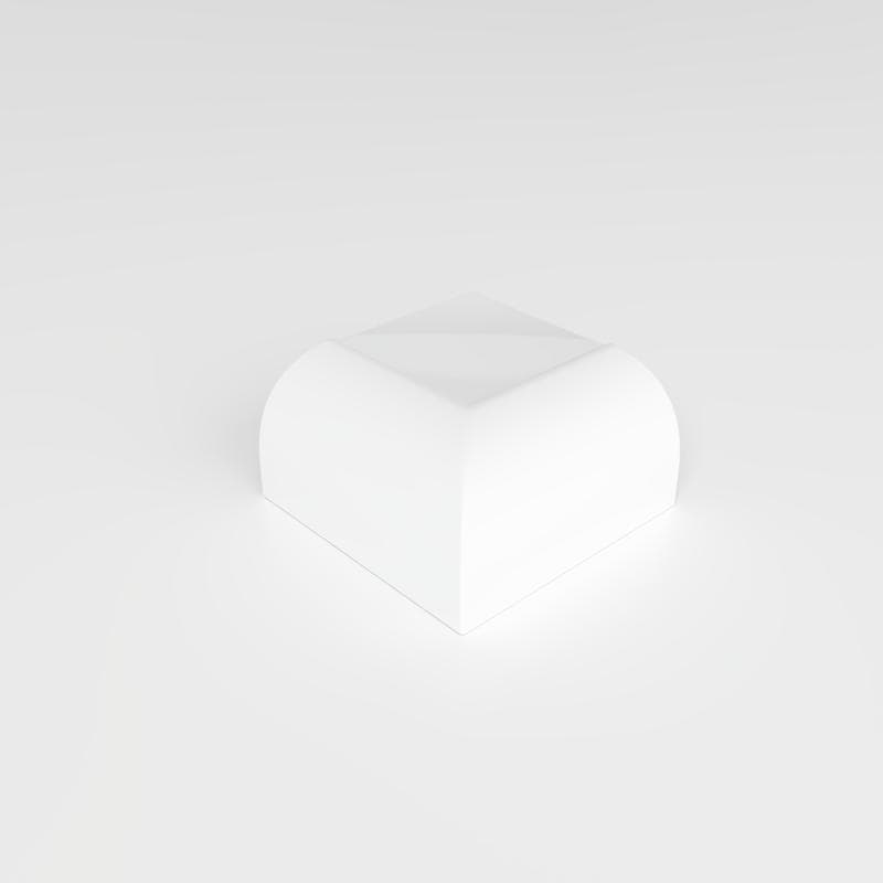 Mood Bright White Ice 2x2 V Corner - Image 3