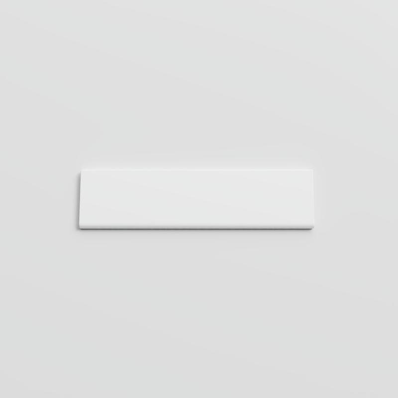 Mood Bright White Ice 2x8 Single Bullnose - Image 1